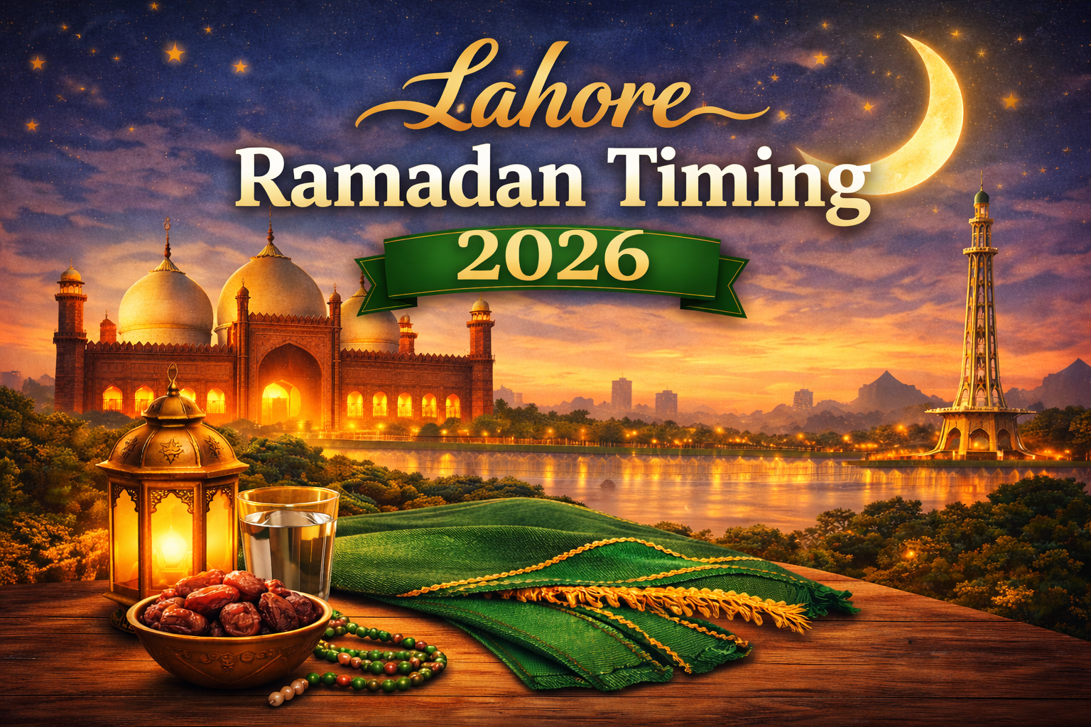Lahore Ramadan Timing 2026 — Today Sehri and Iftar time with complete 30-day calendar