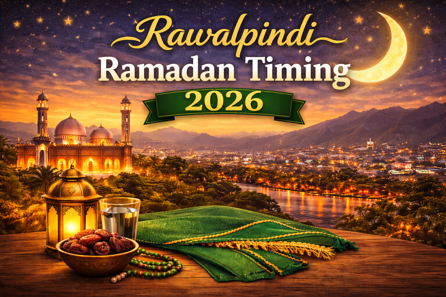 Rawalpindi Ramadan Timing 2026 — Today Sehri and Iftar time with complete 30-day calendar